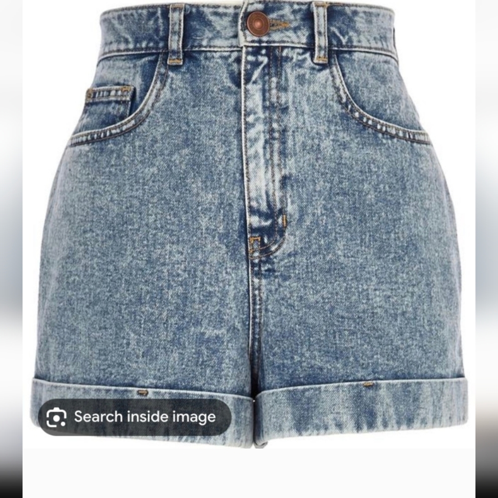 River Island High-waisted Denim Shorts